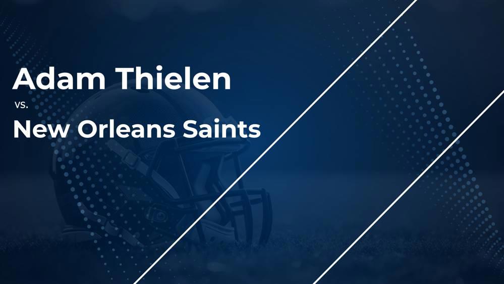 Adam Thielen and the Panthers vs. the Saints: Week 1 Stats, Matchup, Game Info