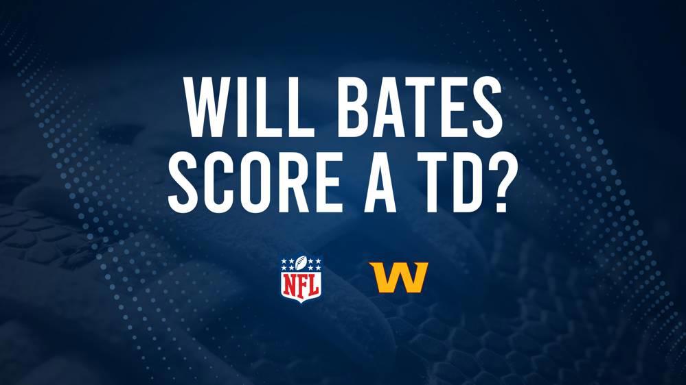 Will John Bates Score a Touchdown Against the Buccaneers in Week 1?