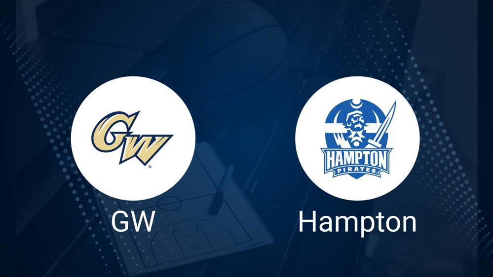 How to Watch George Washington vs. Hampton on TV or Live Stream - November 8