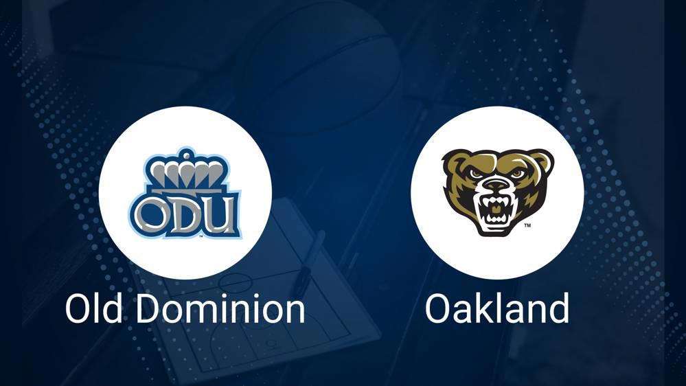 How to Watch Old Dominion vs. Oakland Women's Basketball on TV or Live Stream - November 30