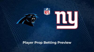 Panthers vs. Giants Player Props & Odds – Week 10