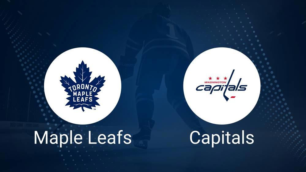 Where to Watch Toronto Maple Leafs vs. Washington Capitals on TV or Streaming Live - December 6