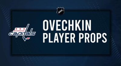 Alexander Ovechkin Player Prop Bets for the Capitals vs. Canucks Game - January 8