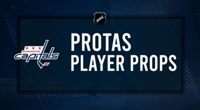 Aliaksei Protas Player Prop Bets for the Capitals vs. Canucks Game - January 8