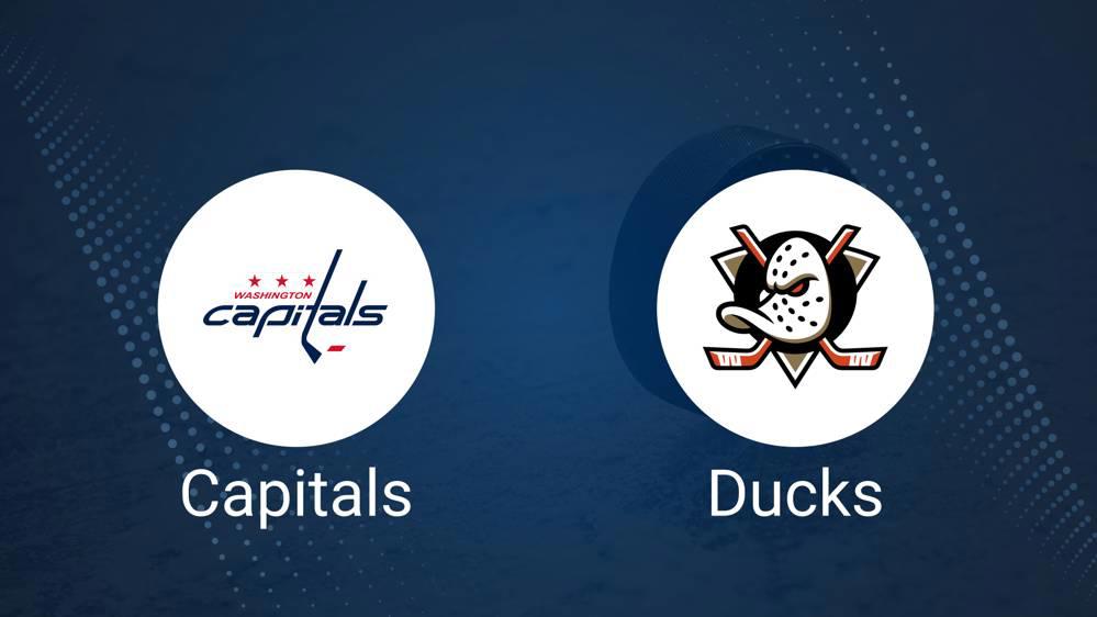 Capitals vs. Ducks Injury Report Today - January 14