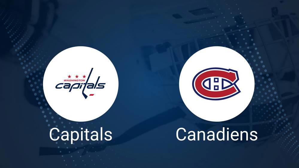 Where to Watch Washington Capitals vs. Montreal Canadiens on TV or Streaming Live - January 10